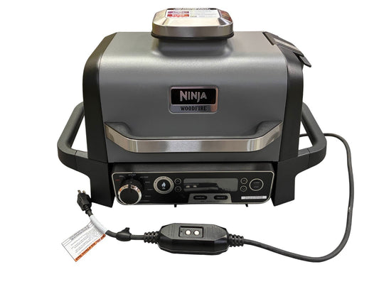 Ninja OG751BRN Woodfire Pro Outdoor Grill & Smoker - Grey Built in thermometer