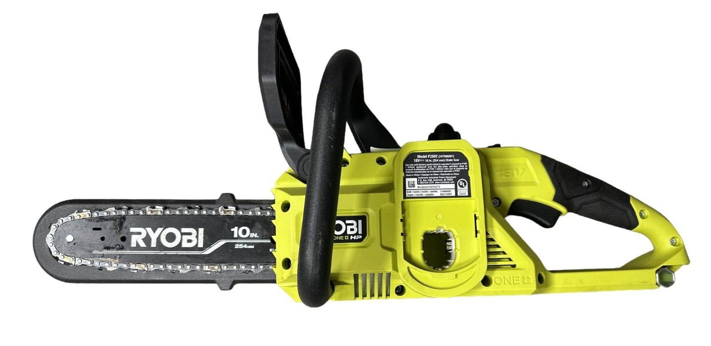 RYOBI P2520 18v 10" Brushless Chainsaw (TOOL ONLY) -FOR PARTS-
