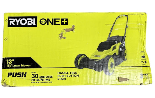 Ryobi P1180 18V Push Lawn Mower - TOOL ONLY -USED-