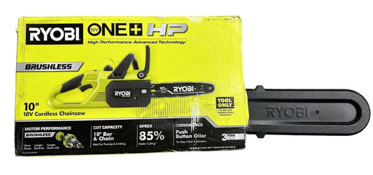 RYOBI P2520 18v 10" Brushless Chainsaw (TOOL ONLY) -FOR PARTS-