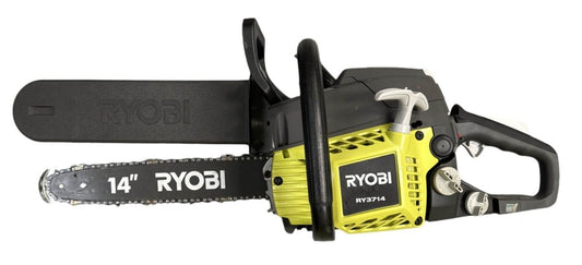 RYOBI RY3714 14" 37cc 2-Cycle Gas Chainsaw (DOES NOT RUN, FOR PARTS ONLY)