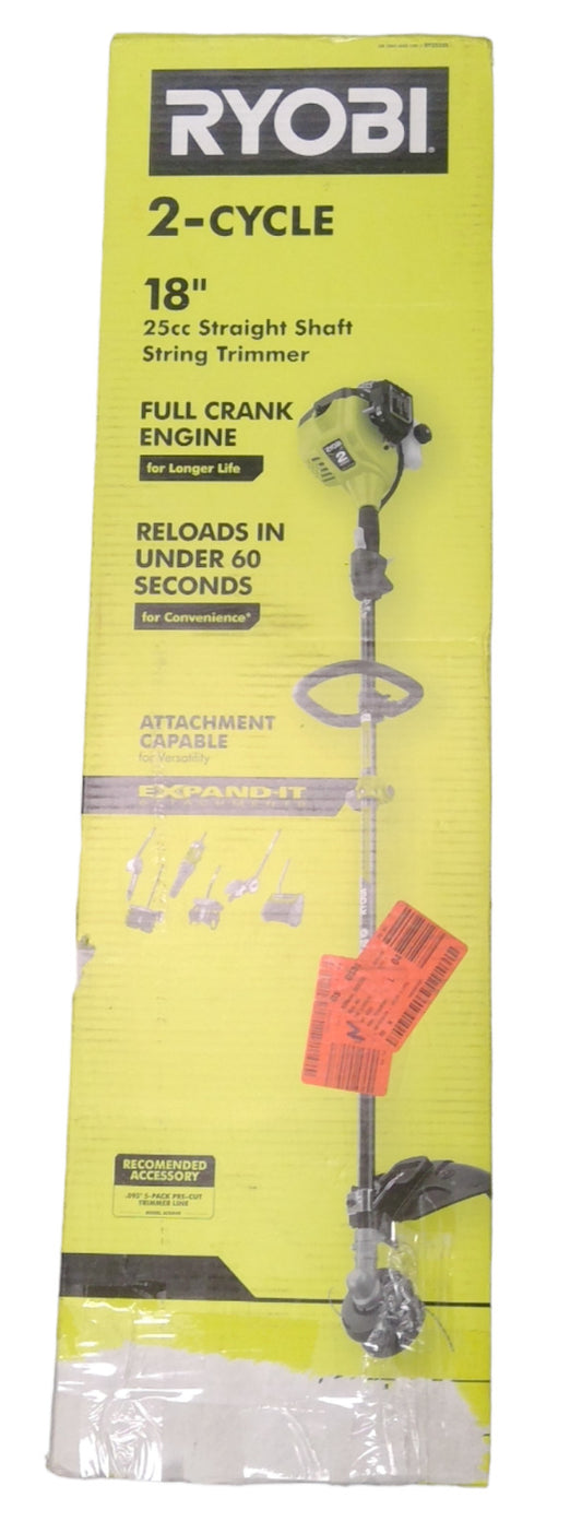 RYOBI RY253SS 18" 2-Cycle Straight Trimmer (BROKEN, FOR PARTS ONLY)