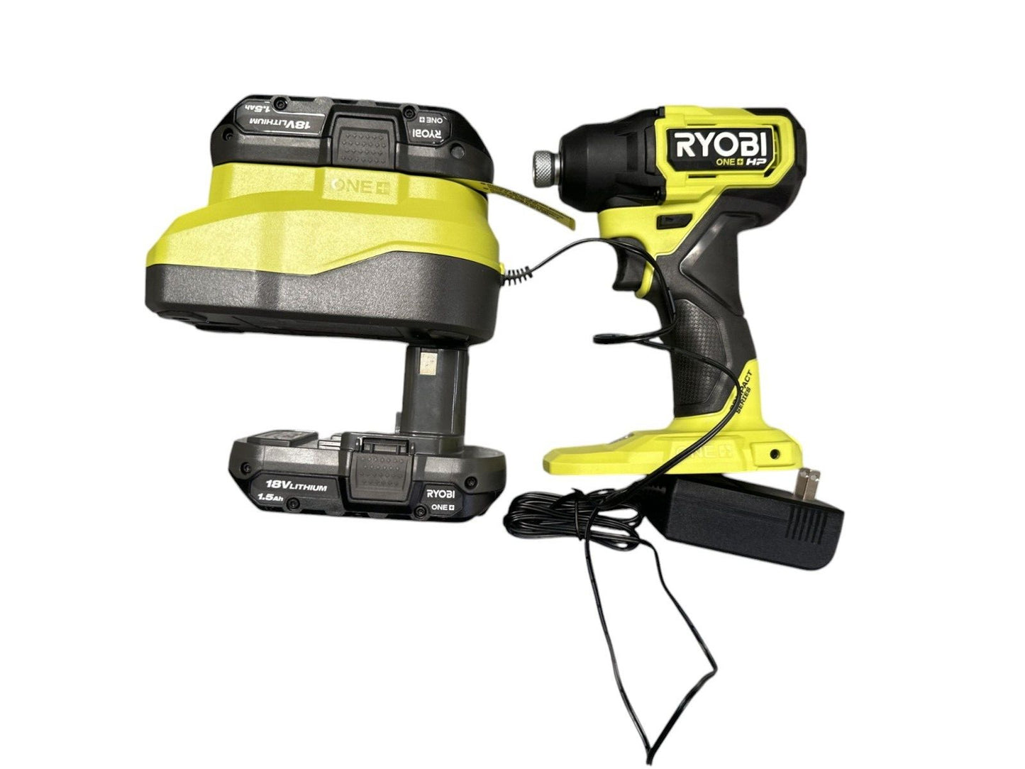 Ryobi PSBID02K2 One+ HP 18V 1/4" Hex Impact Driver w/ (2) 1.5Ah Batteries -USED-