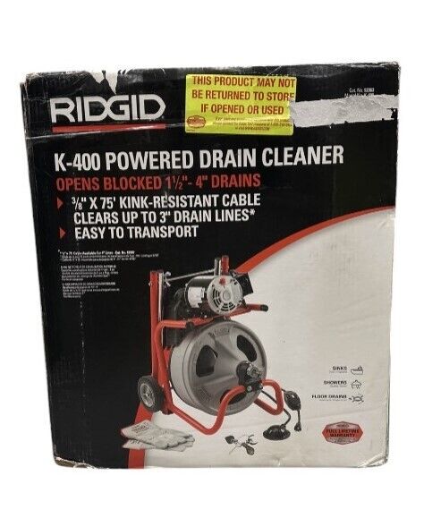 RIDGID K-400 Powered Drain Cleaner -USED-