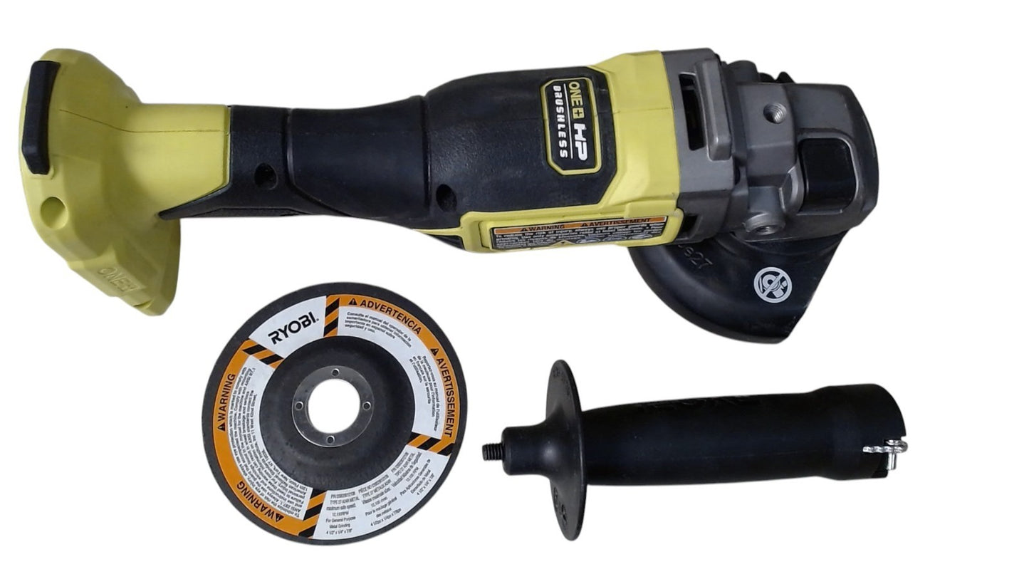 Ryobi ONE+ HP 18V Brushless 4-1/2in Angle Grinder PBLAG02B (Tool Only)