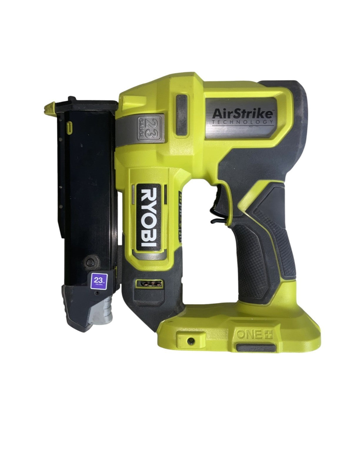 RYOBI PCL310B ONE+ 18v Airstrike 23ga Pin Nailer (Tool Only) - Writing On Item