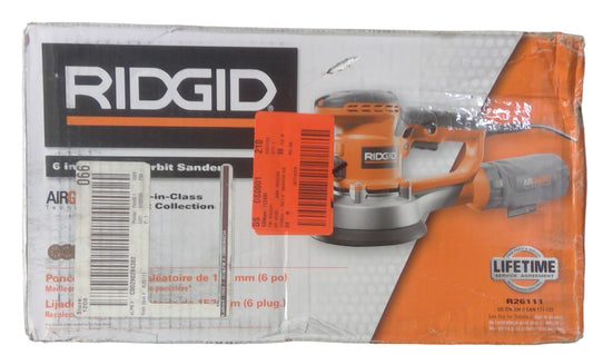 RIDGID R26111 6" Random Orbit Sander