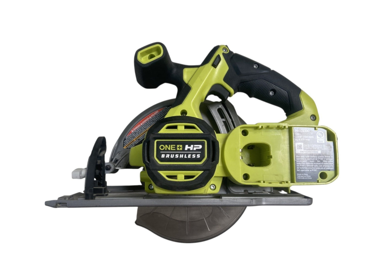 RYOBI  HP 18V Brushless 7-1/4" Circular Saw (Tool Only) PBLCS300B - READ DESCR.