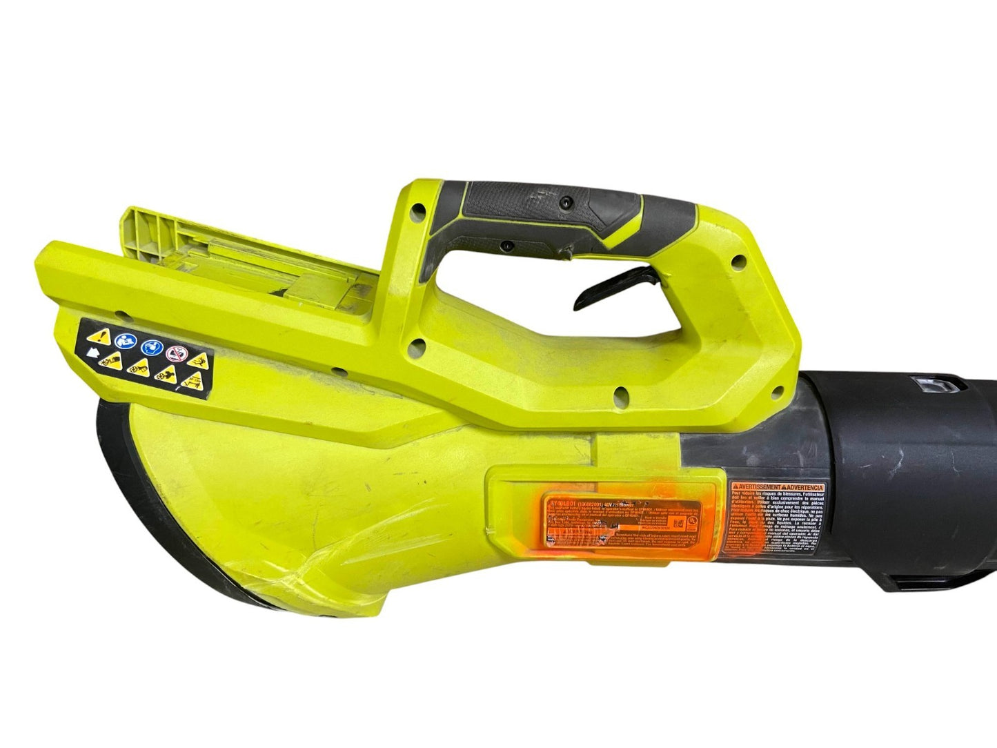 (Read) Ryobi RY40LB01 40V 120MPH 550 CFM Leaf Blower (Tool Only) - Paint On Item