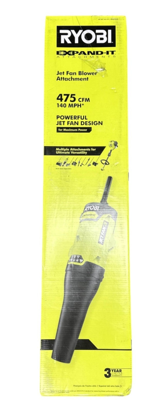 Ryobi Expand-It Jet Fan Blower Attachment RYAXA22VNM