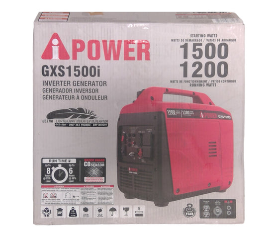 A-iPower GXS1500i 1500-Watt Gasoline Powered Inverter Generator-FOR PARTS-