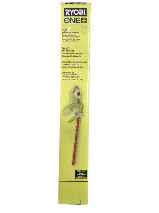 RYOBI ONE+ 18V 18 in. Cordless Battery Hedge Trimmer (Tool Only) - Dirty