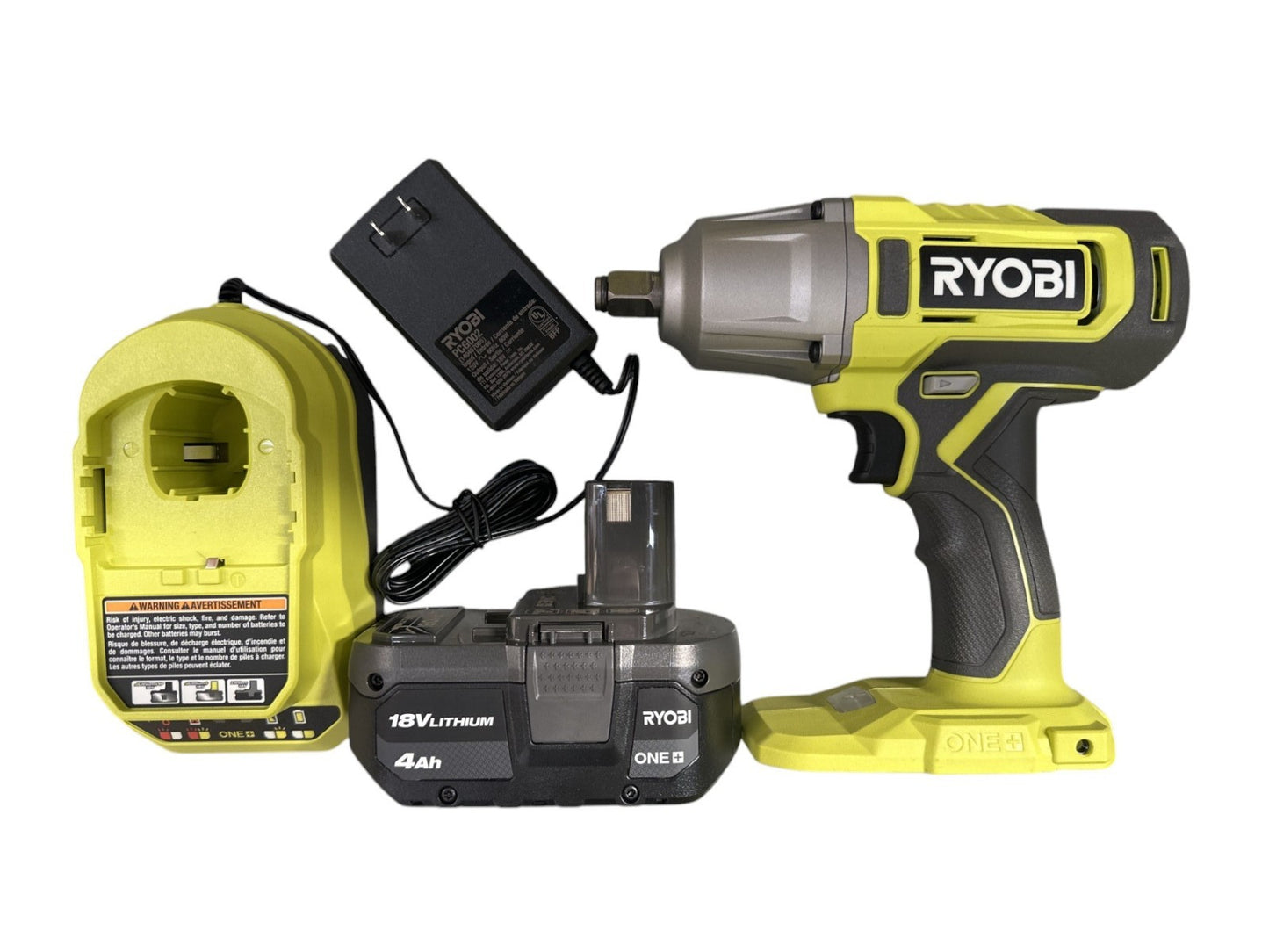 Ryobi PCL265K1 18V 1/2" Impact Wrench Kit w/ 4Ah Battery & Charger -OPEN BOX-
