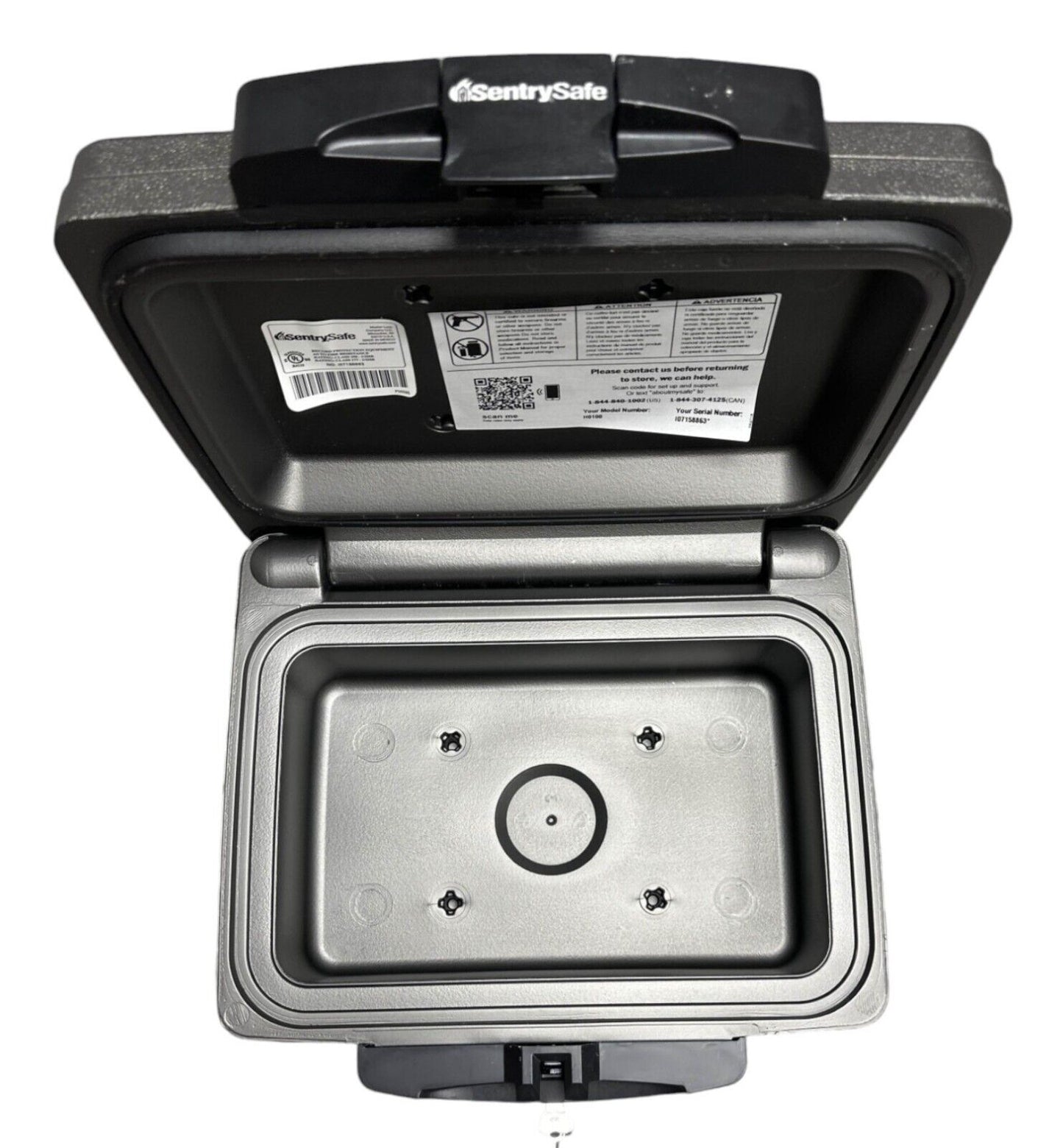 SentrySafe Fire Safe Waterproof Lock Box - H0100 - 2 Keys